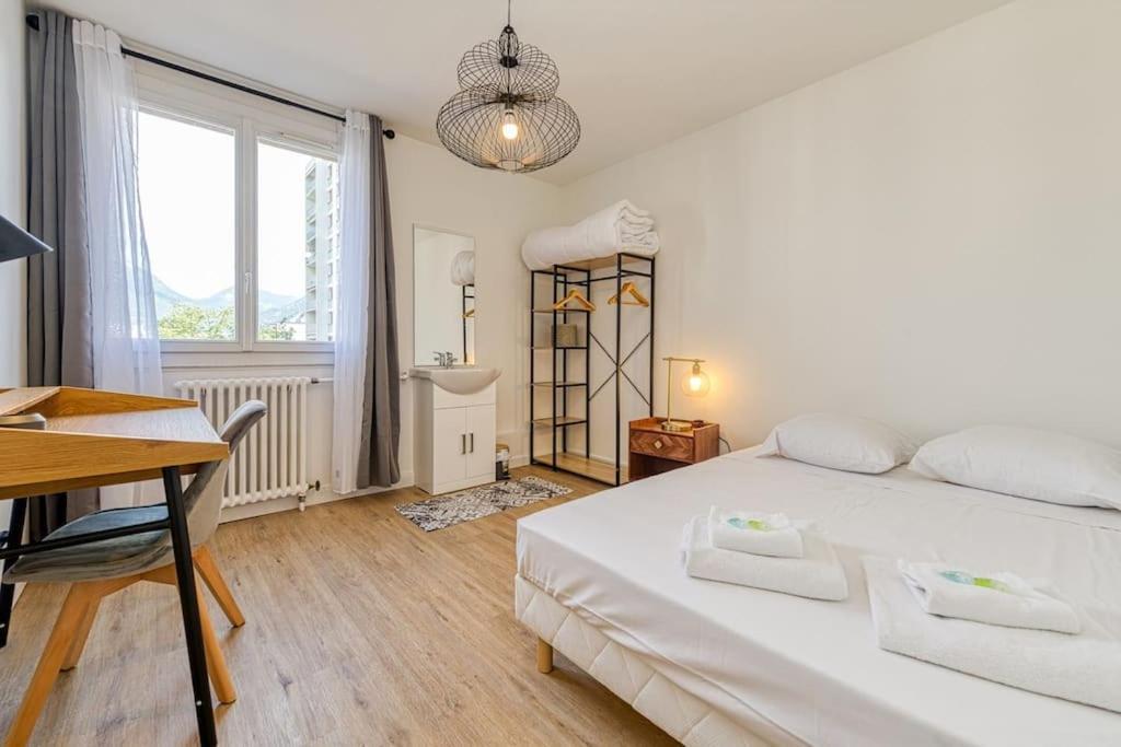 Haut Standing, 4 Ch Dont 2 Sdb Prive, Clim, Fibre Grenoble Exterior foto